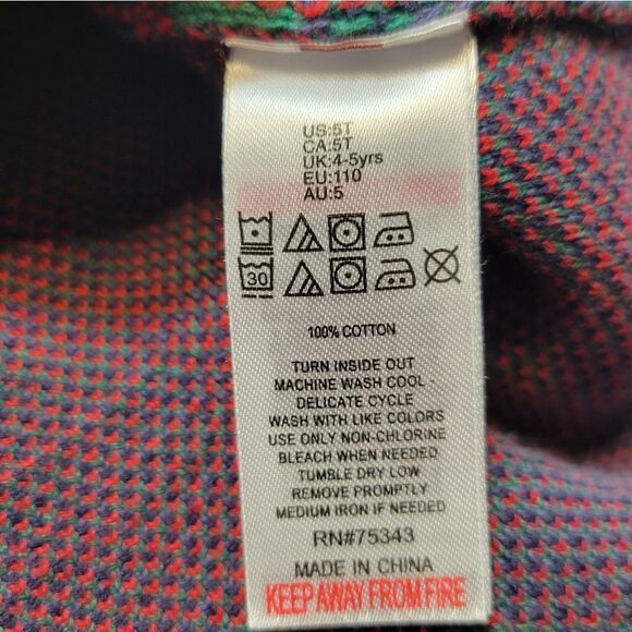 Tartan Plaid Cotton Skirt Christmas Holiday Girls Toddler Size 5T - Picture 4 of 7